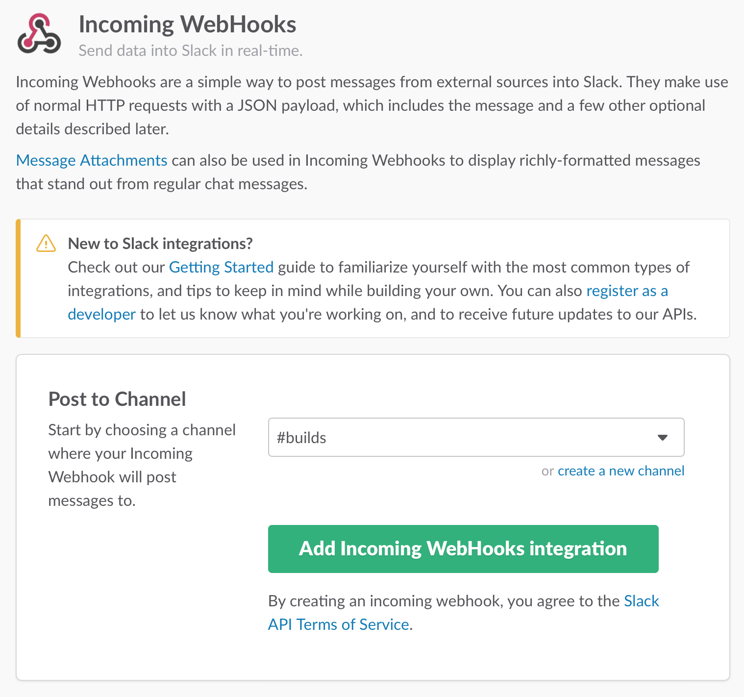 Webhook Settings