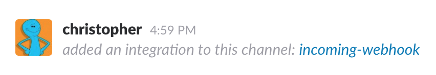 Webhook Confirmation